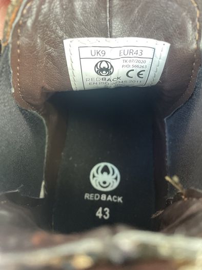 Genuine red back work boots steel toe