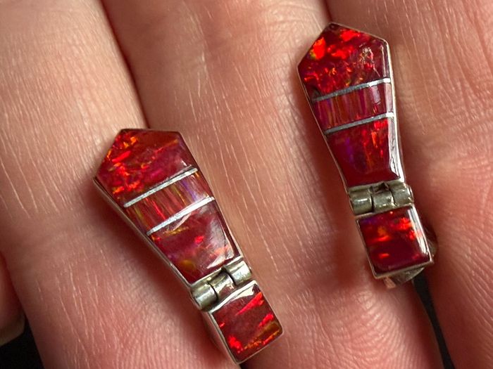 silver earrings