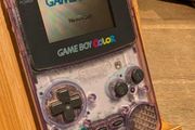 Nintendo Gameboy Color - Transparent Purple - Optional Flash Cart - #408