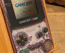 Nintendo Gameboy Color - Transparent Purple - Optional Flash Cart - #408