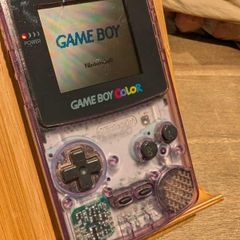 Nintendo Gameboy Color - Transparent Purple - Optional Flash Cart - #408