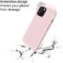 Liquid Silicone Case For Apple iPhone 12 Pro Max Luxury Thin Phone Cover Pink Sand Image 4