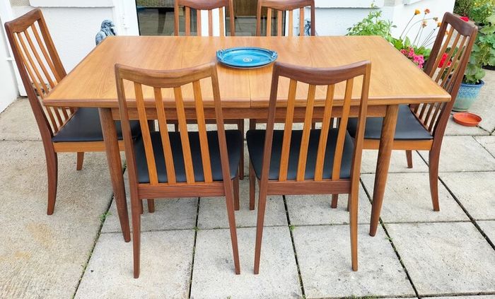 Mid Century Vintage G Plan Dining Table & Chairs