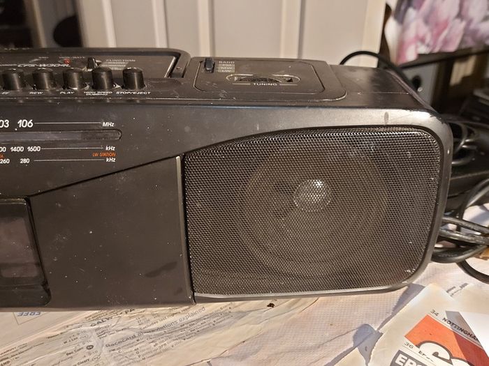 Sony Radio Cassette-Corder Model CFS-W304L, Radio and Dual Tape Deck, Radio works great, tapes not playing, tape decks need cleaning