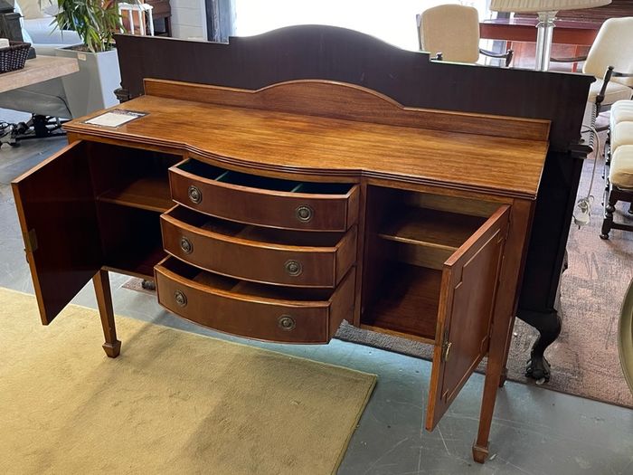Vintage Bow Front Sideboard