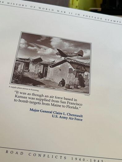 The History of World War II in post stamps
