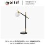 Dalia Table Lamp - White/Black Image 2