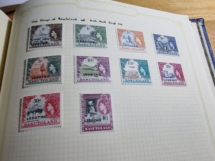 Stamp album 153 Botswana, Lesotho