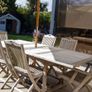 Teak Garden Table & Chairs Image 6