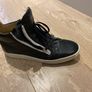 As New, size 9-10, Giuseppe Zanotti Black Mid Top Trainers Image 2