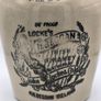Vintage 1950s Locke's Kilbeggan Irish Whiskey Stoneware Flagon Image 2