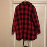Ladies black and red check coat Image 5