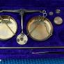 Vintage Portable Balance Brass Scale - Antique Presious Brass Balance Scale Image 9