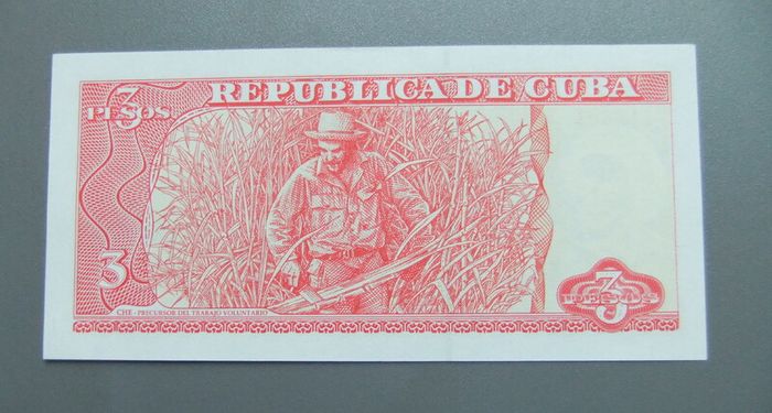 Cuba Ernesto Guevara 3 Pesos UNC