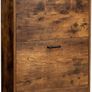 Shoe cabinet with 2 compartments, Hallway cabinet, adjustable divider, 12 pairs of women's shoes or 8 men's shoes, 60 x 24 x 83.5 cm, industrial style, Rustic brown Image 4