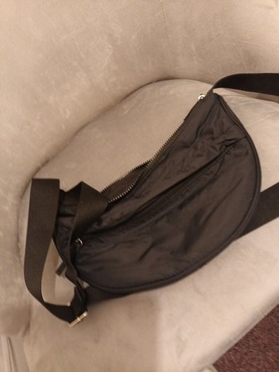 Lightweight black handbag