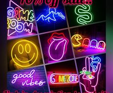 DISCOUNT CODE IN DESCRIPTION Neon Sign Colorful Led Neon Light for 80 s Party Decor USB Powered 80s Crown Letter Neon Light for Bedroom Shop Birthday Anniversary Party Home Bar Club Decor Gift