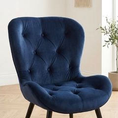 Plush Navy Blue Armchair. Like new.