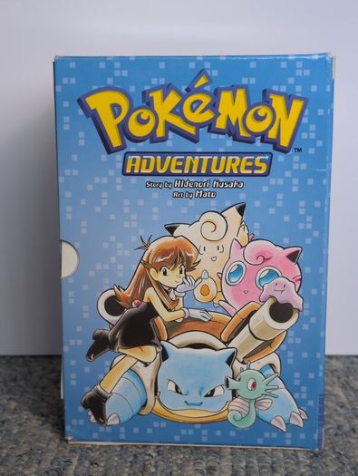 pokemon adventures manga: red and blue box set, gold and silver full set, ruby and sapphire full set