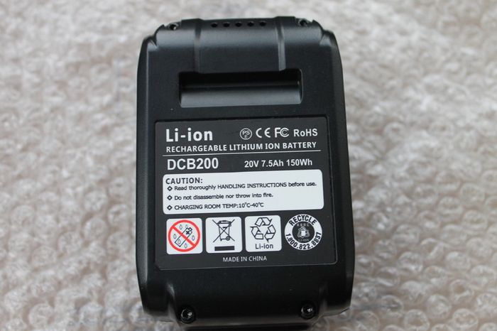 Brand New 1 Pack  7.5Ah 18v/20v For Dewalt Power Tool Battery For Dcb180 Dcb181 Dcb182 Dcb201 Dcb201-2 Dcb200 Dcb200-2 Dcb204-2
