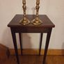 Early Vintage Pair Brass Candlesticks Image 2