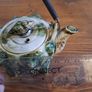 1950s Vintage Japanese Majolica Conch Shell Teapot Image 5
