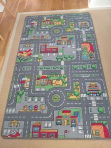 Kids Rug, city roads, 160 x 100cm