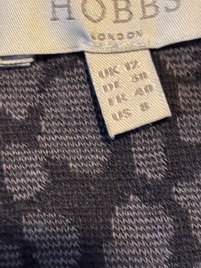 Hobbs Fitted Dress with side Rucking - Size 12