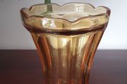 VASE - Vintage - Amber Glass