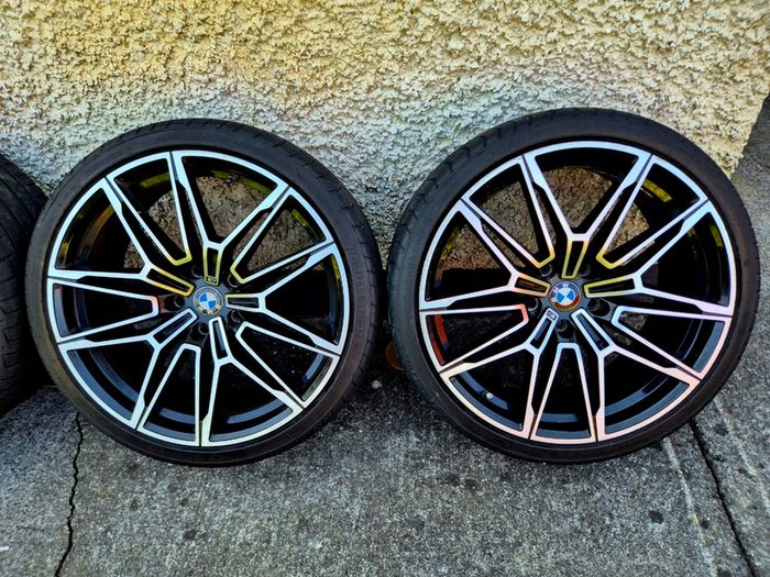 R20 5X120 BMW 930M staggered alloy wheels with tyres