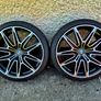 R20 5X120 BMW 930M staggered alloy wheels with tyres Image 3