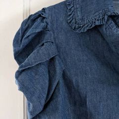 BNWT Denim Puff Sleeve Blouse