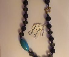 Amethyst & Smokey quartz necklace
