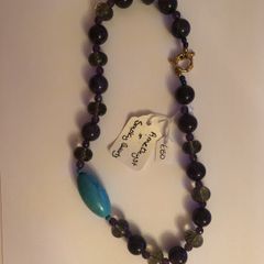 Amethyst & Smokey quartz necklace