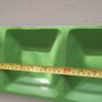 New Green 3 dish metal tray Image 3