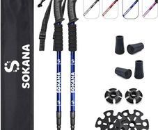 NEW SALE | Walking Poles 2 Pack Folding Walking Sticks for Men and Women | Lightweight Trekking Poles with Quick Lock System for Hiking Climbing Camping