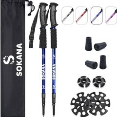 NEW SALE | Walking Poles 2 Pack Folding Walking Sticks for Men and Women | Lightweight Trekking Poles with Quick Lock System for Hiking Climbing Camping