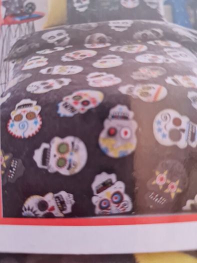 Candy skull curtains