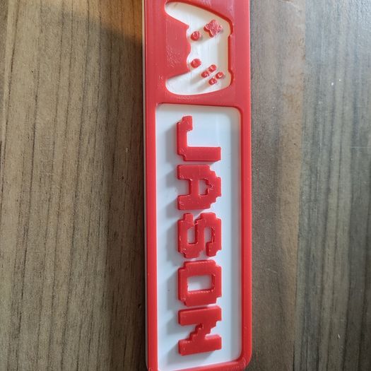 Personalised Gamer Keyring Custom Name Gaming Keychain Large Gamer Gift Custom Colour Keyring Personalised Name Tag Gaming Accessories Boys Girls Kids Teen Gamer Present Birthday Gift Backpack School Bag Tag Video Game Controller Style Customised Keychain