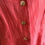 Ladies red rust linen blend crinkle lightweight dress jacket size 16 Includes postage Image 4