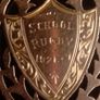 Rare antique (1926-27) 9ct rose gold school rugby shield pendant Image 5