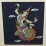 Vintage Thai Silk Painting - Framed Image 4