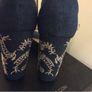 New Quiz Denim Embroidery Block Heels Image 3
