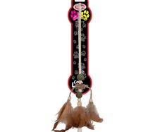 Pet Nova Cat Rod Brown Feathers Toy