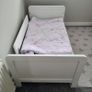 Mamas and Papas Cotbed, Mattress, Dresser Changer & Bed Rail Image 2