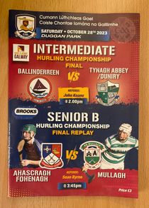 2023 Ahascragh Fohenagh v Mullagh - Galway Senior B Club Hurling Final