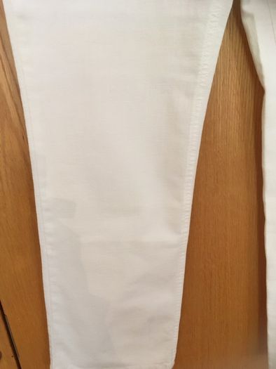 M&S PER UNA Straight Leg White Trousers 16 New