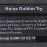 1991 Great Britain 20 unit British Telecom Rugby World Cup 1991 Phonecard (Landis & Gyr) used Image 2