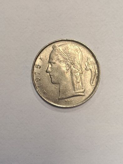 Belgium 5 francs coin