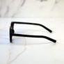 Black Rectangular Sunglasses Blue Lens UV400 (New) Image 3